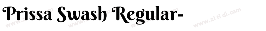 Prissa Swash Regular字体转换